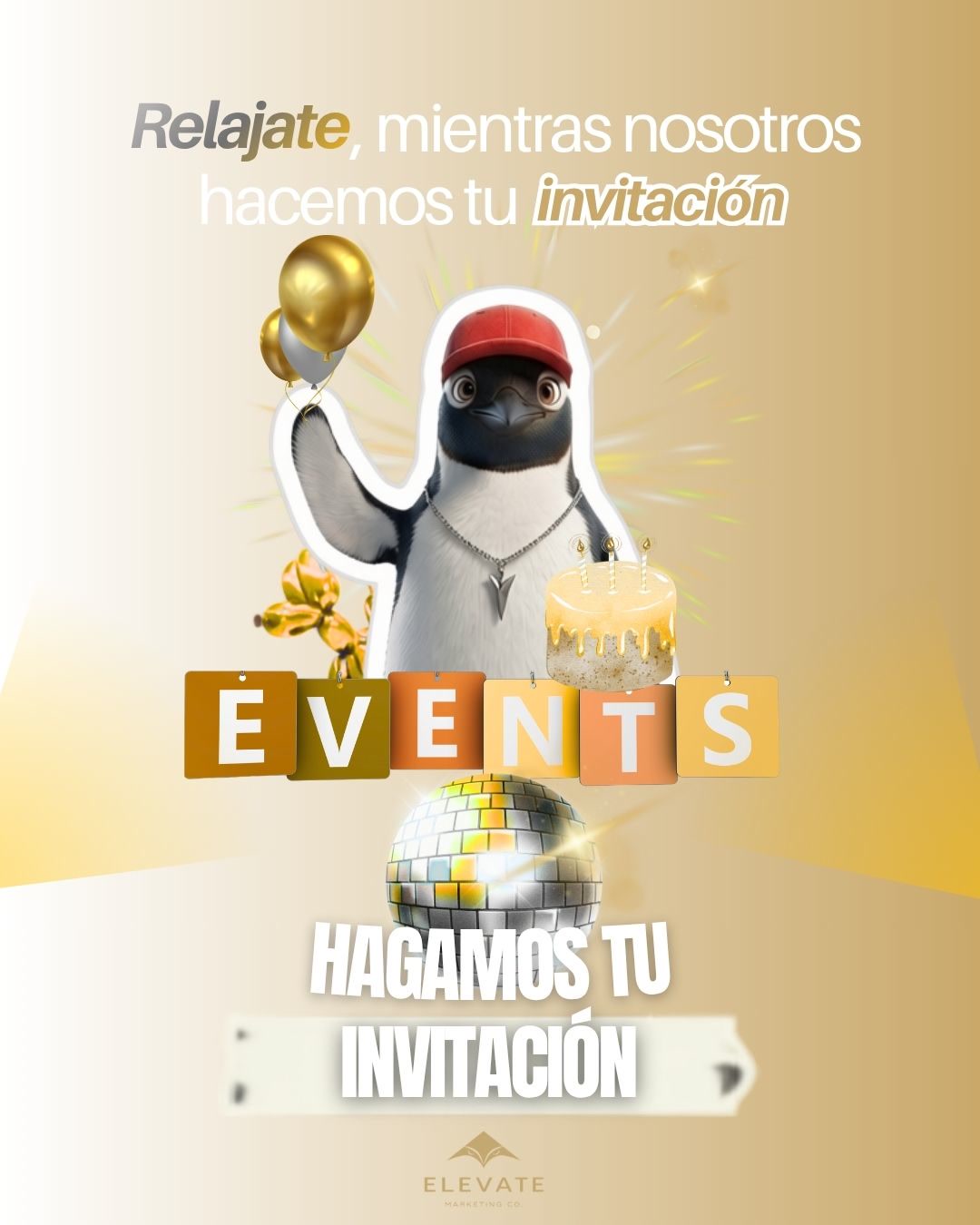 Ejemplo real de invitación digital hecha por Elevate